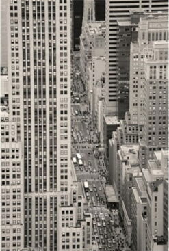 Alternative view of New York Street poster 50x70cm