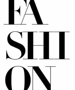 Alternative view of FASHION TEXT poster (Lager)