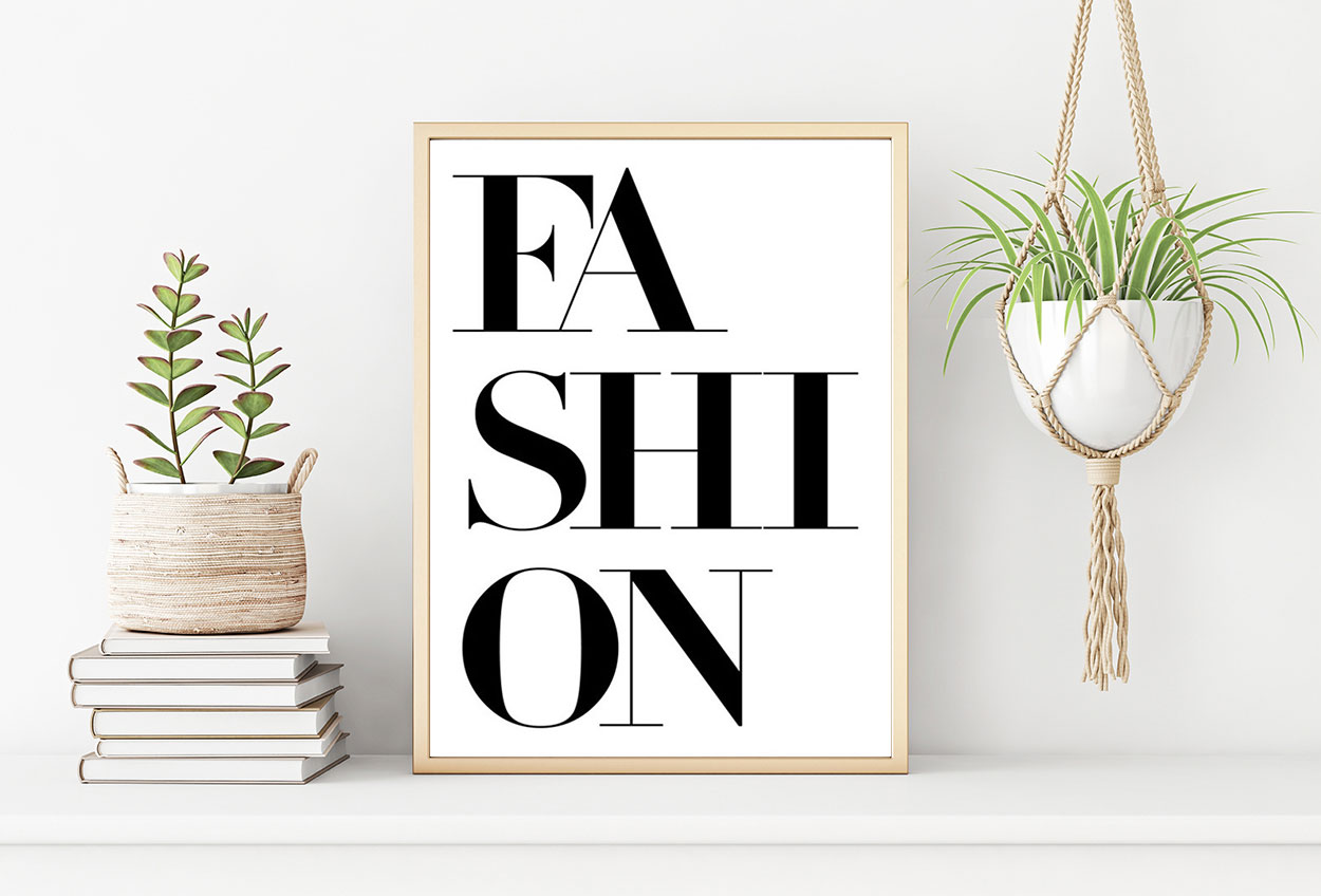 FASHION TEXT poster 50x70cm