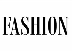 Alternative view of FASHION text poster 50x70cm