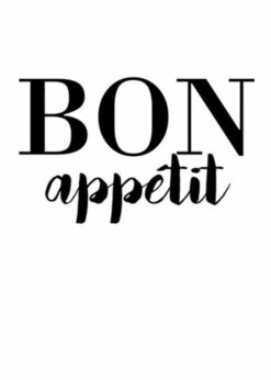 Alternative view of BON APPETIT poster 50x70cm