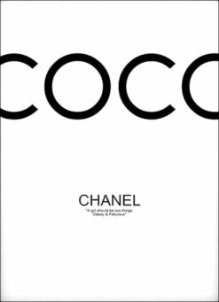 Alternative view of COCO CHANEL poster 50x70cm