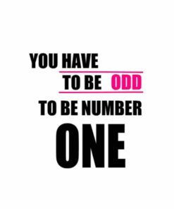 Alternative view of YOU HAVE TO BE ODD poster (Lager)