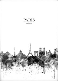 Alternative view of PARIS ABSTRAKT poster 50x70cm