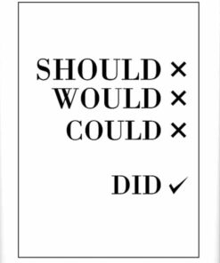 Alternative view of SHOULD WOULD COULD poster (Lager)