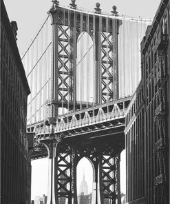 Alternative view of NEW YORK BRIDGE poster (Lager)