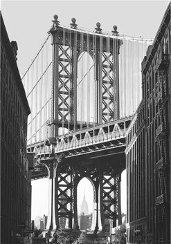 Alternative view of NEW YORK BRIDGE poster 50x70cm