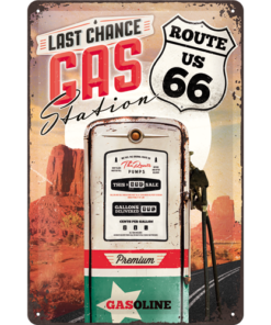 Plåtskylt - Last Chance Gas Station (20x30)