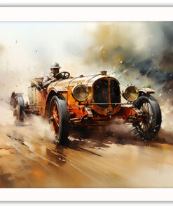 Alternative view of Vintage racing car poster