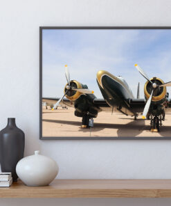 Vintage flygplan, poster
