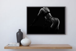 Kvinna med svarta sexiga underkläder poster - Bild 3