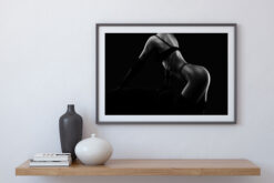 Kvinna med svarta sexiga underkläder poster - Bild 4