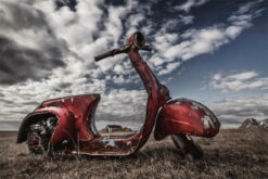 Vintage rostig Scooter - Bild 3