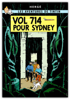 Alternative view of Poster - Tintin Vol 714 Pour Sydney 50x70cm (Copy)