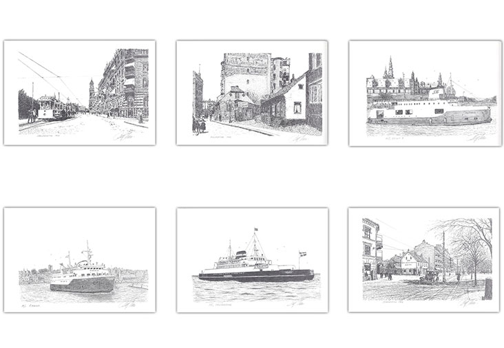 Gamla motiv från Helsingborg 30x40cm