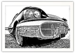 Alternative view of 1960 Ford Thunderbird poster