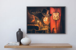 Alternative view of Route 66 Cowboys style, poster