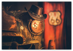 Route 66 Cowboys style, poster