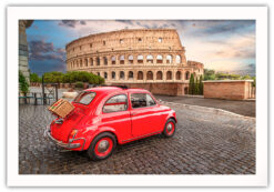 Italian classic Fiat 500 poster - Bild 4
