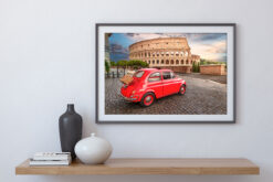 Italian classic Fiat 500 poster - Bild 3