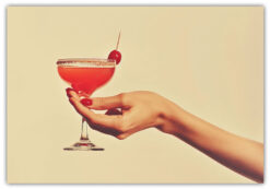 Vintage cocktail stil poster