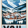 VAIL resedestination i retro stil poster