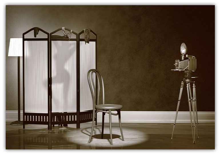 Vintage erotisk fotostudio poster