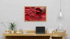 Erotiskt motiv med läppstiftfärg poster - Bild 3