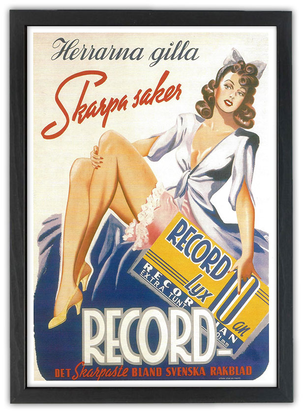 Nostalgiskt retro Record Lyx 30x40cm - Bild 3