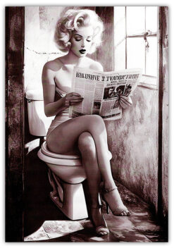 Alternative view of Marilyn Monroe porträtt 30x40 i ram