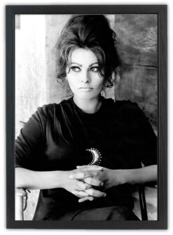 Sophia Loren porträtt 30x40cm i ram - Bild 3