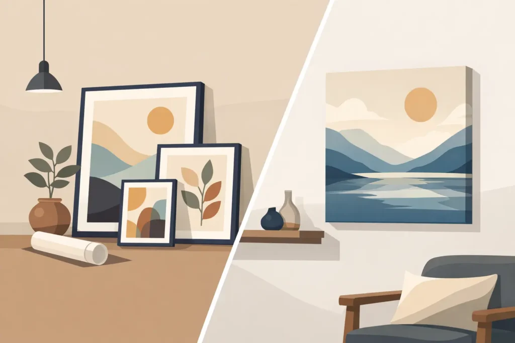 Posters eller canvas tavlor - vad passar dig?