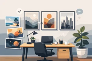 Guide till posters i hemmakontor - välj rätt motiv