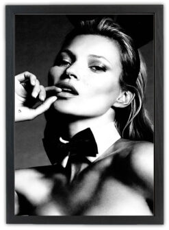Alternative view of Kate Moss porträtt 30x40cm i ram